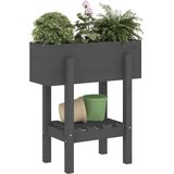  Vrtna sadilica siva 62 x 30 x 69 cm od masivne borovine | Eponuda.com