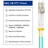  FO LC/UPC - LC/UPC MM 1M OM3 DX LSZH Aqua 2.0mm Cene
