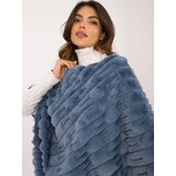 Wool Fashion Italia Poncho-AT-PN-2347.88-blue | Shoptok.si