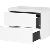 Germania Bijeli zidni ormarić za ispod umivaonika u mat dekoru 81x65 cm Bodera – | shoptok.hr