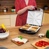 Teesa 1500W toaster opekač za 4 sendviče s keramičnimi vložki TSA3229B | Shoptok.si