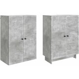  Set ormara 2 pcs Betonska siva 66 x 34,5 x 90 cm | shoptok.hr