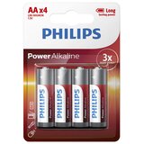 Philips LR6P4B/10 - 4 kom alkalnih AA baterija POWER ALKALINE 1,5V 2600mAh | Eponuda.com