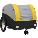 Prikolica za bicikl crno-žuta 30 kg željezna | shoptok.hr