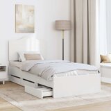  Krevetna konstrukcija Bijeli 90 x 200 cm Inženjersko Drvo | shoptok.hr