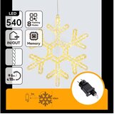 Aigostar LED spoljna božićna dekoracija 540xLED/6W/230V IP44 toplo belo 45cm pahulja Cene