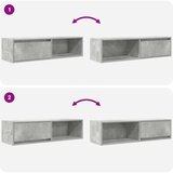 vidaXL TV omarica betonsko siva 100x31x25,5 cm inženirski les | Shoptok.si