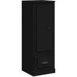  Visoka crna 36x35,5x103,5 cm konstruirano drvo | shoptok.hr