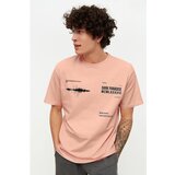 Trendyol Powder Men's Relaxed Fit Crew Neck T-Shirt Cene