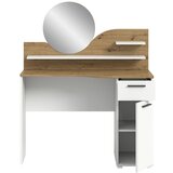 MID.YOU Kozmetična Miza Vanity, Bela, Barva Hrasta | Shoptok.si