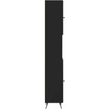  Kupaonski ormar s otvorenom policom BREDA Crna 30 x 31 x 190 cm - Crna | shoptok.hr