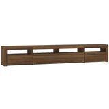 TV ormarić s LED svjetlima boja smeđeg hrasta 240x35x40 cm | shoptok.hr