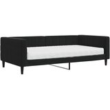  Dnevni krevet s madracem crni 100 x 200 cm baršunasti | shoptok.hr