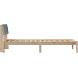  Okvir kreveta s uzglavljem Smeđa i svijetlo siva 80 x 200 cm | Eponuda.com