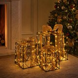  Osvijetljena božićna kutija za poklone 3 kom. 150 LED lampica | shoptok.hr