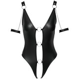Cottelli Bondage - sijoče, obročkano, odprto telo (črno) | Shoptok.si