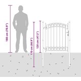 vidaXL Ograjna vrata Siva 150 x 100 cm Jeklo s prašnim premazom | Shoptok.si