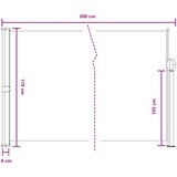  Retraktabilna bočna tende Krem 300 x 170 cm Poliester | shoptok.hr