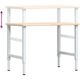  Radni stol 100x60x(71,5-98) cm od masivne hrastovine pravokutni | shoptok.hr