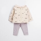 VAUVA Dečije set Borovnica od 2: pantaloni i dukserica sa kapuljačom i zatvaračem - 18-24 mes | Eponuda.com