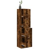 vidaXL Lekarniška omara dimljeni hrast 40x41x174,5 cm inženirski les | Shoptok.si