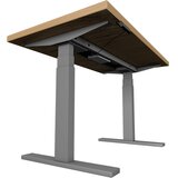 Uvi Desk sivi okvir z namizno ploščo (naravni hrast) | Shoptok.si