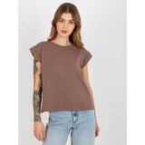 BASIC Feel Good T-shirt-RV-TS-4833.36X-brown | Shoptok.si