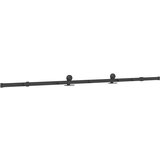 vidaXL Komplet opreme za drsna vrata 213,5 cm jeklo črne barve | Shoptok.si