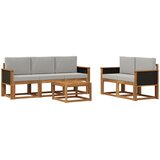  Set vanjskih sofa 6 kom. Prirodna i svjetlosiva | shoptok.hr