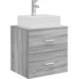 vidaXL Umivalnik s pritrditev na steno Siva Sonoma 49,5 x 41 x 62,5 cm, (5000245070) | Shoptok.si