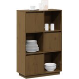  Visoka komoda boja meda 74 x 35 x 117 cm od masivne borovine | shoptok.hr
