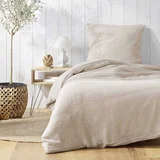 Douceur d intérieur Kremno bela enojna posteljnina iz muslina 140x200 cm Angelia –
