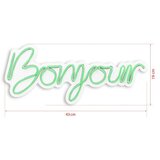 WALLXPERT Dekorativna plastična LED rasveta Bonjour Green | ePonuda.com