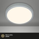 BRILONER 3703-014-LED stropno svetlo runa LED/24W/230V 3000K prečnik 38 cm srebrna | Eponuda.com