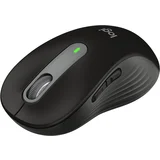 brezžična miška logitech M650, 2 leti baterije, tihi klik, prilagodljivi stranski gumbi, bluetooth, za pc/mac/več naprav/chromebook - črna, (21121871)