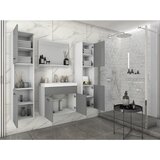 P & B kopalnica montreal xl, bela, siva, 5-Delno | Shoptok.si
