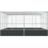  Voliera srebrna 418x414x212 cm jeklo - - 104.3 - 418 x 414 x 212 cm - | Shoptok.si