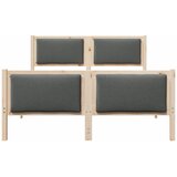  Krevetna konstrukcija Tamno siva 135 x 190 cm tkanina | shoptok.hr