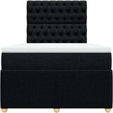 vidaXL krevet box spring s madracem crni 120 x 190 cm od tkanine | shoptok.hr