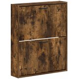  Ormar za cipele na zidu HAARLEM 71 x 17 x 86 cm Dimljeni hrast - Dimljeni hrast | shoptok.hr