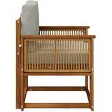  Srednja sofa za van Čvrsto drvo akacije Prirodna | shoptok.hr