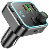 transmiter Bluetooth sa USB+Type-C punjaćem BOROFONE BC53 Highway PD20W+QC3.0 car black