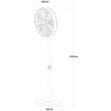  Lucci Air 213116EU - Stojni ventilator BREEZE braon | Eponuda.com