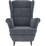 vidaXL naslanjač iz temno sivega žameta | Shoptok.si