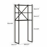Hanah home Polica za veš mašinu Braga Black | Eponuda.com