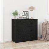 vidaXL Stranica Črna Oreh 33x80x70 cm Umetno Les, (22016008) | Shoptok.si