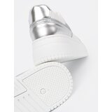 Shelvt White and silver sneakers with shimmering details | ePonuda.com