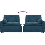  Modularni kauč s naslonom za ruke i jastucima plavi 100 cm | shoptok.hr