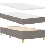 Box Spring Krevet s Madracem Taupe 80x200 cm Tkanina | shoptok.hr