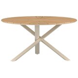 Venture Home Mexico okrugli vrtni blagovaonski stol ⌀140 cm, prirodna boja drva, šifra 6161-222 | shoptok.hr